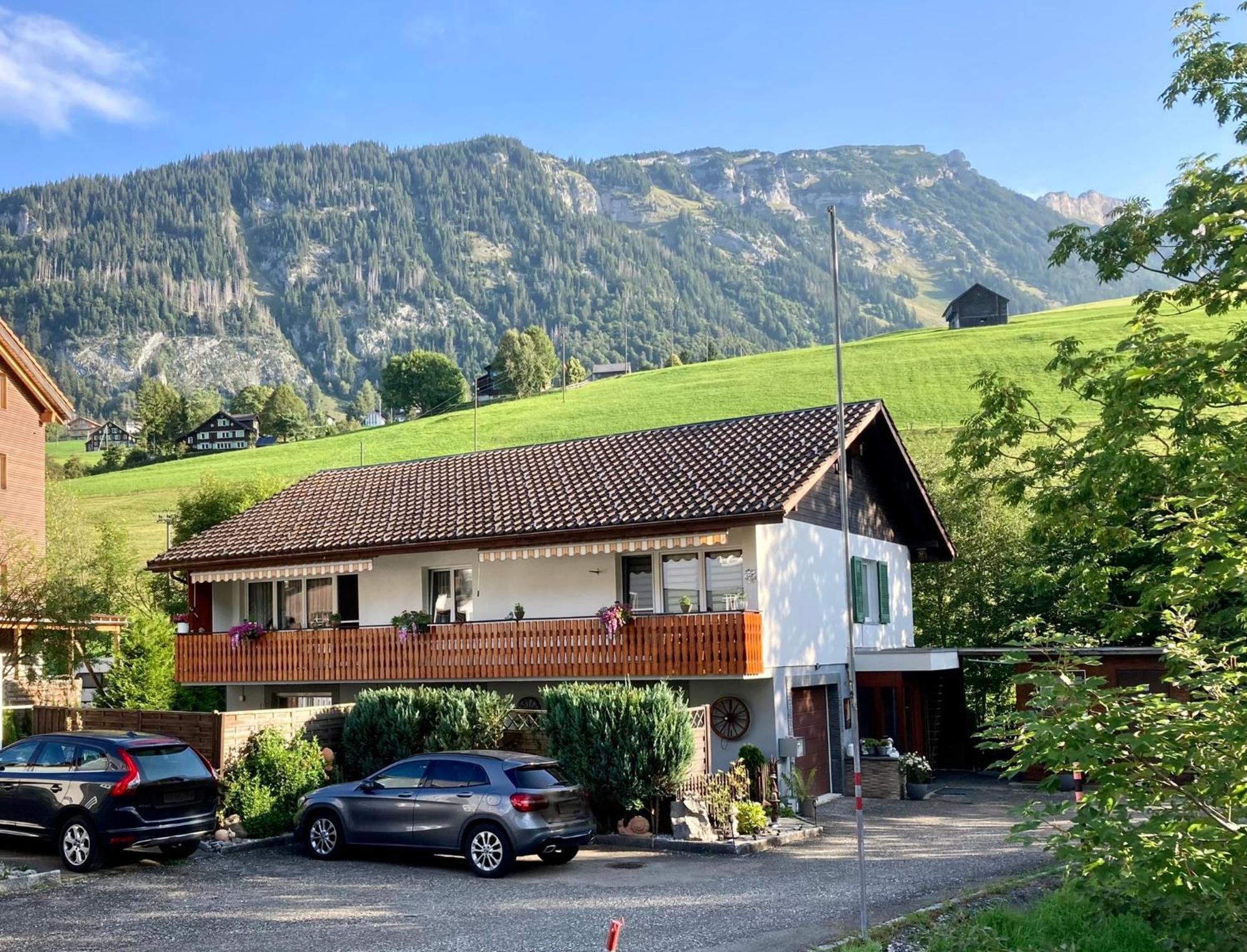 Ferienwohnung Haus am Bach in Toggenburg Wildhaus Exterior foto